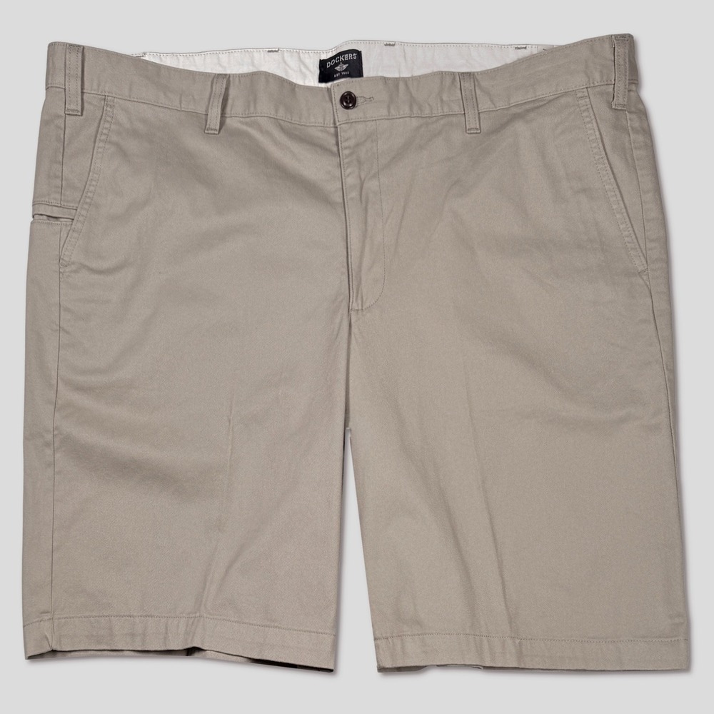 Dockers Big & Tall Perfect Shorts - NWT‎ Mens Size 46 Khaki - #49462-J7